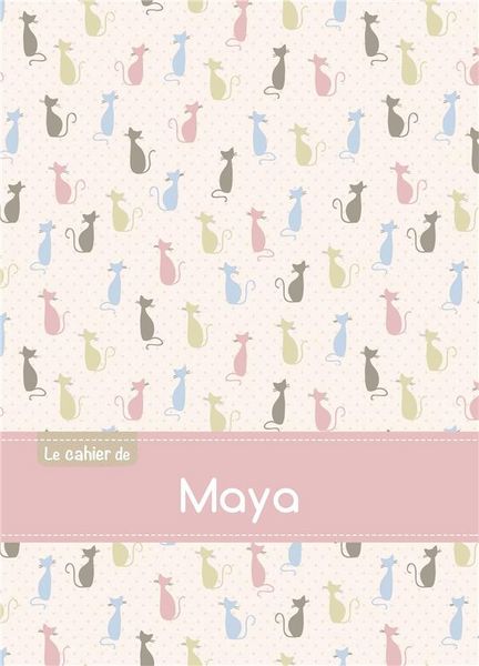 Produktbild: Cahier maya seyes,96p,a5 chats