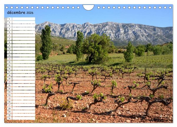 Produktbild: La Montagne Sainte-Victoire &ndash; dans les pas de C&eacute;zanne (Calendrier mural 2026 DIN A4 vertical), CALVENDO calendrier mensuel