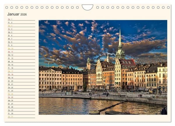 Produktbild: Stockholm - Venedig des Nordens (Wandkalender 2026 DIN A4 quer), CALVENDO Monatskalender