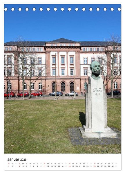 Produktbild: Darmstadt 2026 Bilder vom Frankfurter Taxifahrer Petrus Bodenstaff (Tischkalender 2026 DIN A5 hoch), CALVENDO Monatskalender