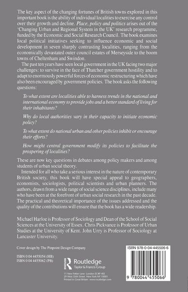 Produktbild: Place, Policy and Politics