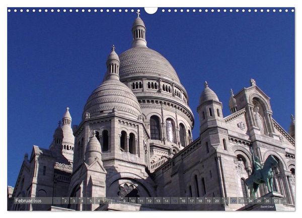 Produktbild: Paris Highlights Wandkalender 2026 DIN A3 quer (Wandkalender 2026 DIN A3 quer), CALVENDO Monatskalender