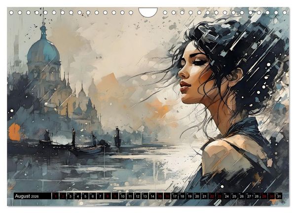 Produktbild: Nostalgische Romanzen - Liebe, Lust und Leidenschaft (Wandkalender 2026 DIN A4 quer), CALVENDO Monatskalender