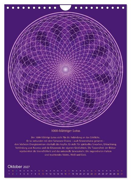 Produktbild: Heilige Geometrie und Bilder der Neuen Zeit (Wandkalender 2027 DIN A4 hoch), CALVENDO Monatskalender