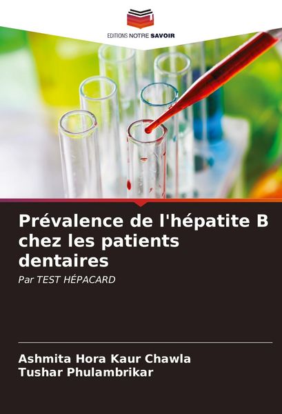 Produktbild: Pr&eacute;valence de l'h&eacute;patite B chez les patients dentaires