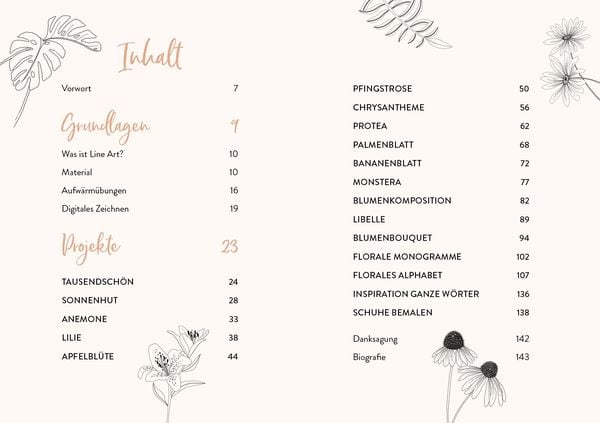 Produktbild: Floral Line Art