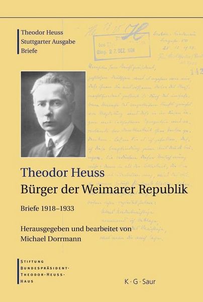 Produktbild: Theodor Heuss, B&uuml;rger der Weimarer Republik