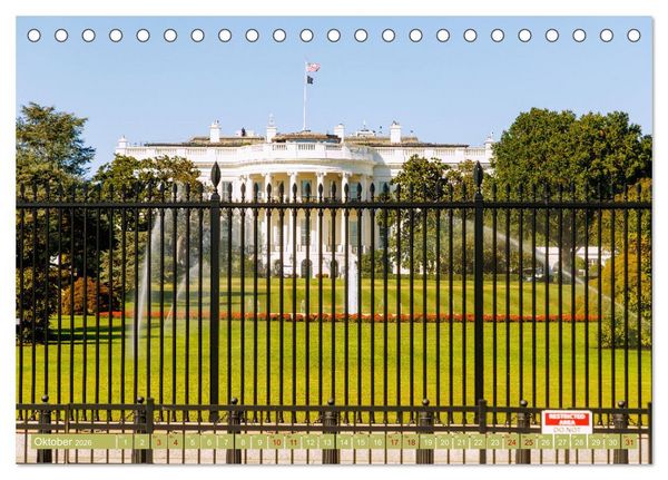 Produktbild: Washington, D.C., Hauptstadtzauber der USA (Tischkalender 2026 DIN A5 quer), CALVENDO Monatskalender