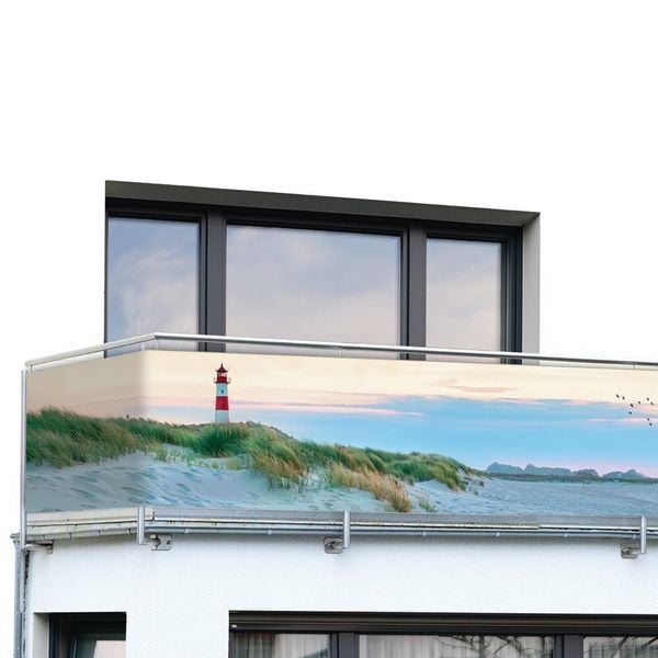 Produktbild: Balkon-Sichtschutz Mod. Nordseek&uuml;ste, UV- und witterungsbest&auml;ndig