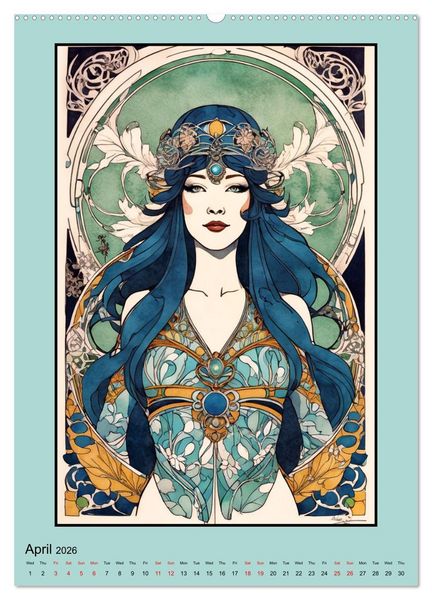 Produktbild: Women's Images of the Belle &Eacute;poque (Wall Calendar 2026 DIN A2 portrait), CALVENDO 12 Month Wall Calendar