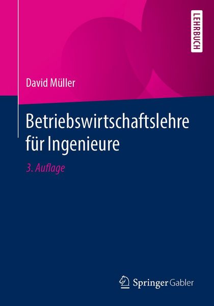 Produktbild: Betriebswirtschaftslehre f&uuml;r Ingenieure