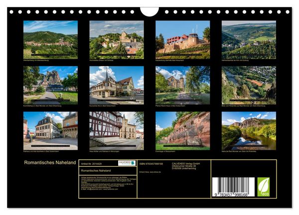 Produktbild: Romantisches Naheland (Wandkalender 2026 DIN A4 quer), CALVENDO Monatskalender
