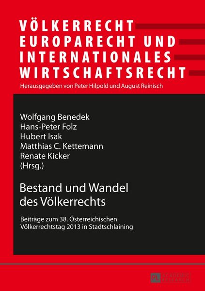 Bestand und Wandel des Völkerrechts, Taschenbuch von , Peter Lang GmbH, Internationaler Verlag der Wissenschaften, 9783631645680