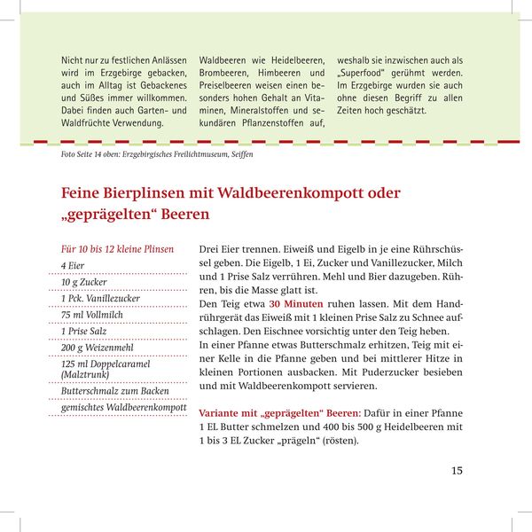 Produktbild: Die besten s&uuml;&szlig;en Rezepte aus dem Erzgebirge