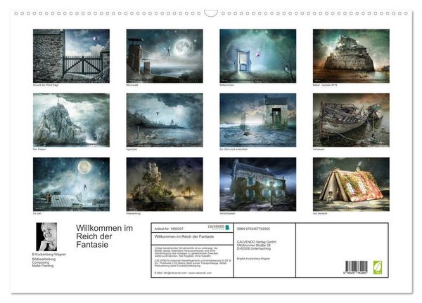 Produktbild: Willkommen im Reich der Fantasie (Wandkalender 2026 DIN A2 quer), CALVENDO Monatskalender