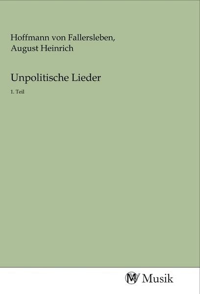Produktbild: Unpolitische Lieder
