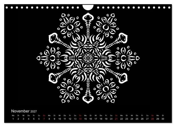 Produktbild: Entspannung und Ruhe durch Mandalas (Wandkalender 2027 DIN A4 quer), CALVENDO Monatskalender