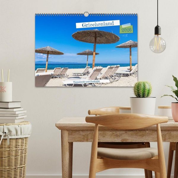 Produktbild: Griechenland - Thessaloniki und Chalkidiki (Wandkalender 2026 DIN A3 quer), CALVENDO Monatskalender