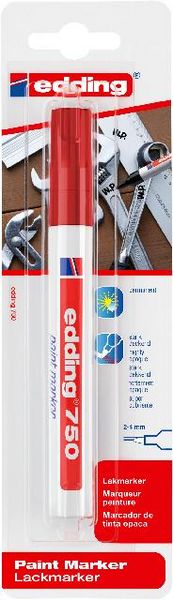 Produktbild: Edding E-750 4-750-1-3002 Lackmarker Rot 2 mm, 4mm