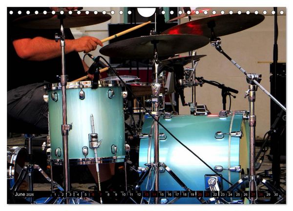 Produktbild: Drums On Stage - Let's Rock (Wall Calendar 2026 DIN A4 landscape), CALVENDO 12 Month Wall Calendar