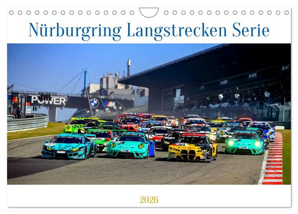 Nüburgring Langstrecken Serie 2026 (Wandkalender 2026 DIN A4 quer), CALVENDO Monatskalender
