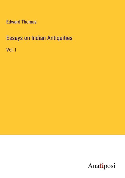 Produktbild: Essays on Indian Antiquities