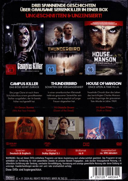 Produktbild: Serial KIllers [3 DVDs]
