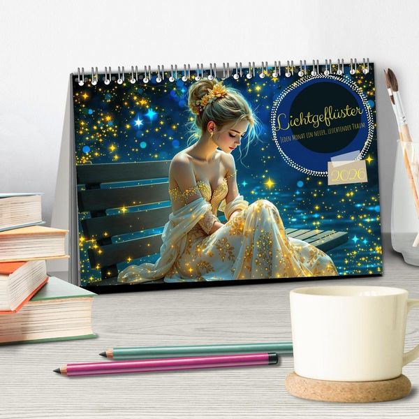 Produktbild: Lichtgefl&uuml;ster (Tischkalender 2026 DIN A5 quer), CALVENDO Monatskalender