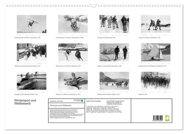 Produktbild: Wintersport und Wettbewerb (Wandkalender 2026 DIN A2 quer), CALVENDO Monatskalender