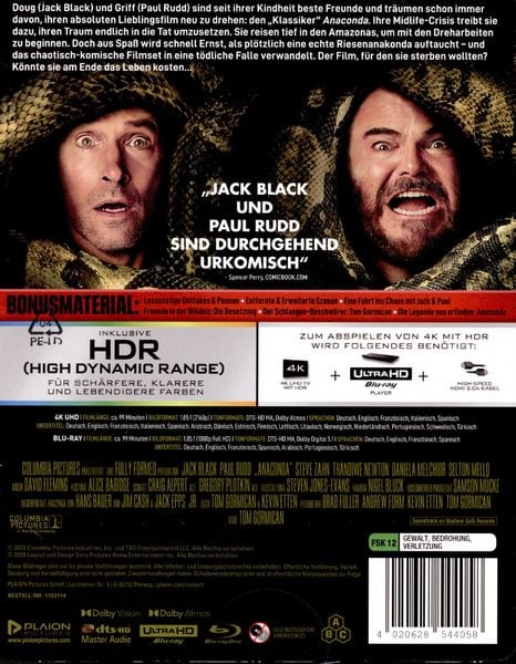 Produktbild: Anaconda (Limitiertes Steelbook, 4K-UHD+Blu-ray)