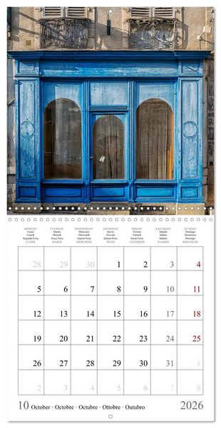 Produktbild: L'&acirc;me des boutiques oubli&eacute;es (Calendrier mural carr&eacute; 2026 30x30 cm) Calendrier double avec une page pour vos prises de notes