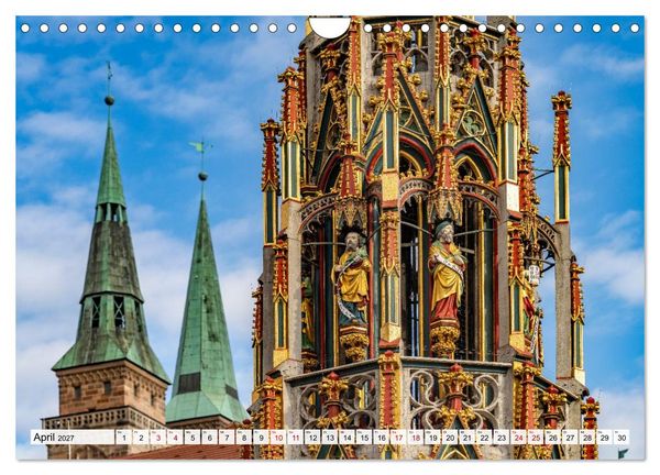 Produktbild: Wunderbares N&uuml;rnberg (Wandkalender 2027 DIN A4 quer), CALVENDO Monatskalender
