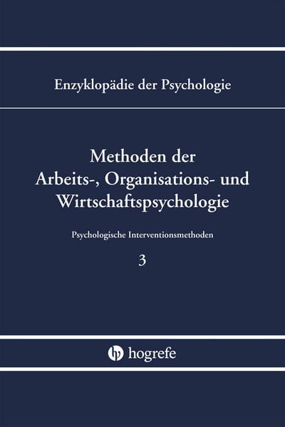 Produktbild: Methoden der Arbeits-, Organisations- und Wirtschaftspsychologie (B/III/3)
