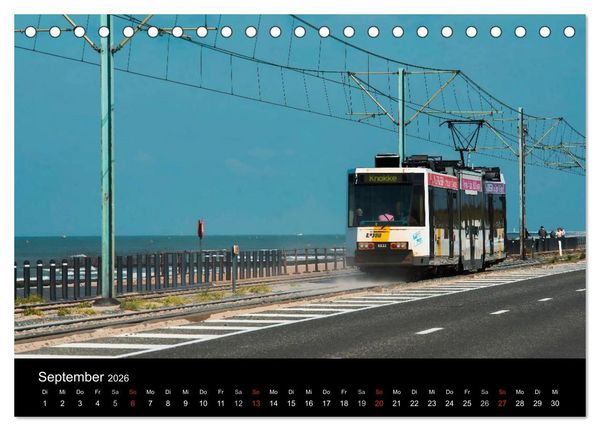 Produktbild: Kusttram Belgien (Tischkalender 2026 DIN A5 quer), CALVENDO Monatskalender