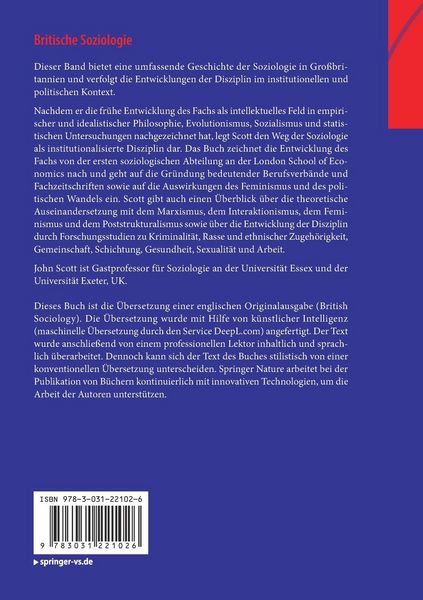 Produktbild: Britische Soziologie