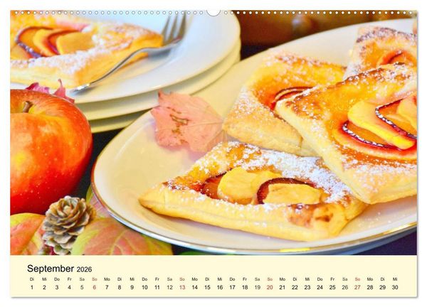 Produktbild: Saftig-knackige &Auml;pfel und k&ouml;stliche S&uuml;&szlig;speisen (hochwertiger Premium Wandkalender 2026 DIN A2 quer), Kunstdruck in Hochglanz
