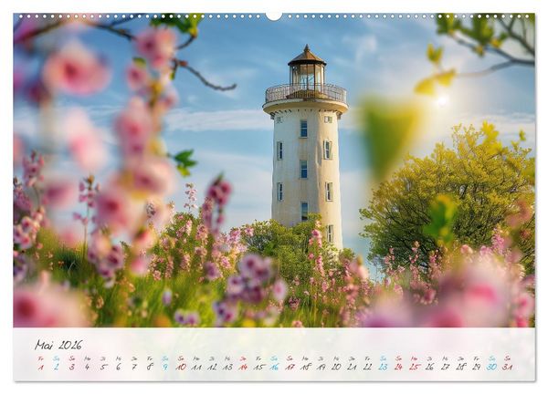Produktbild: W&auml;chter der K&uuml;ste (hochwertiger Premium Wandkalender 2026 DIN A2 quer), Kunstdruck in Hochglanz