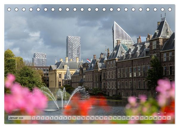 Produktbild: Den Haag - k&ouml;nigliche Stadt am Meer (Tischkalender 2026 DIN A5 quer), CALVENDO Monatskalender