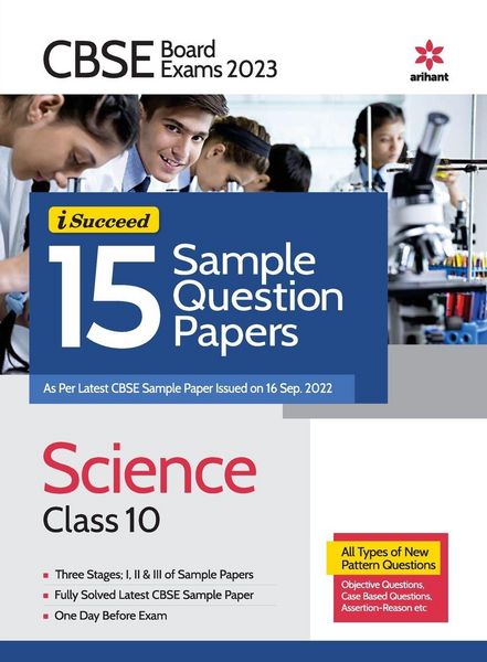 Produktbild: CBSE BOARD Exam 2023 - I-Succeed 15 Sample Question Papers Science Class 10