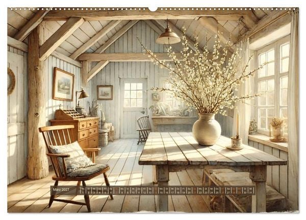 Produktbild: Im kleinen Cottage (hochwertiger Premium Wandkalender 2027 DIN A2 quer), Kunstdruck in Hochglanz