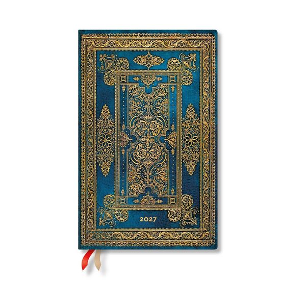 Produktbild: 2027 Blue Luxe Maxi Vertical Hardcover 12-Month Weekly Planner, 160pg, 100gsm by Paperblanks (Luxe Design)
