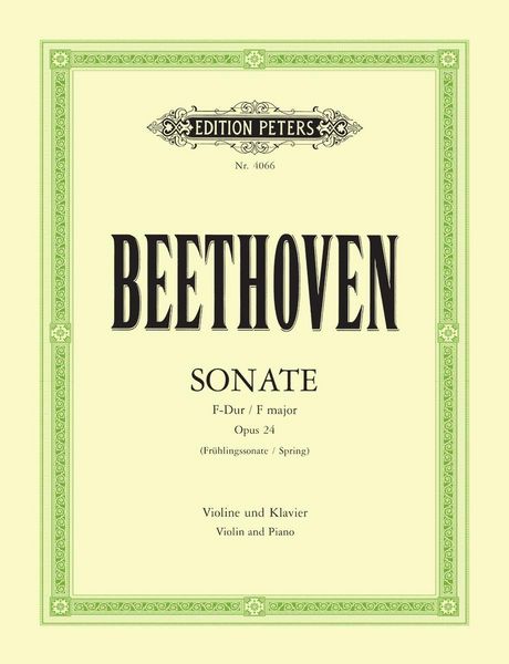 Produktbild: Violin Sonata No. 5 in F Op. 24 Spring