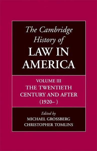 Produktbild: The Cambridge History of Law in America
