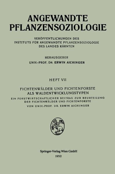 Produktbild: Fichtenw&auml;lder und Fichtenforste als Waldentwicklungstypen