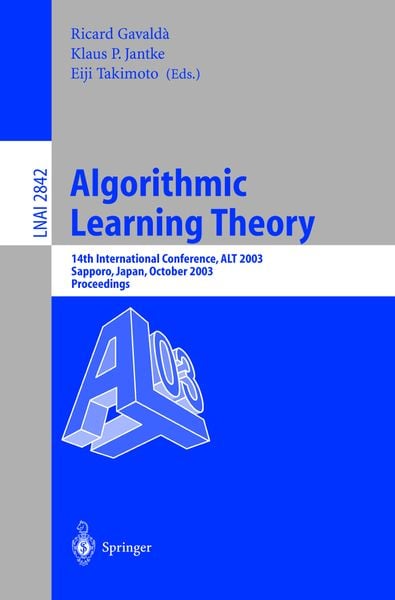 Produktbild: Algorithmic Learning Theory