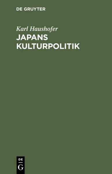 Produktbild: Japans Kulturpolitik