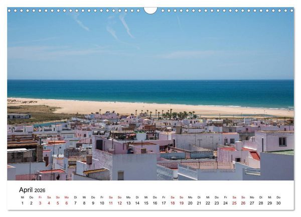 Produktbild: Conil de la Frontera - Ein traumhaftes andalusisches Dorf am Atlantik (Wandkalender 2026 DIN A3 quer), CALVENDO Monatskalender