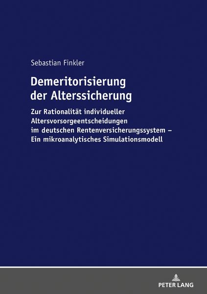Produktbild: Demeritorisierung der Alterssicherung