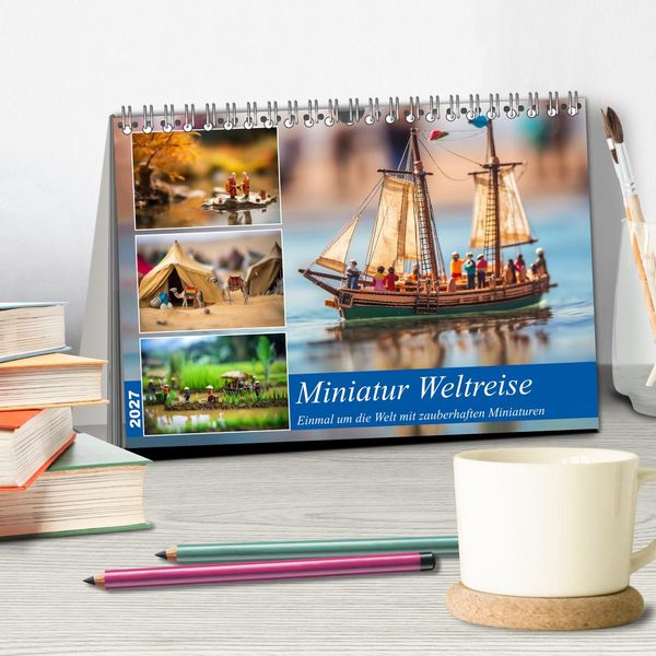 Produktbild: Miniatur Weltreise (Tischkalender 2027 DIN A5 quer), CALVENDO Monatskalender