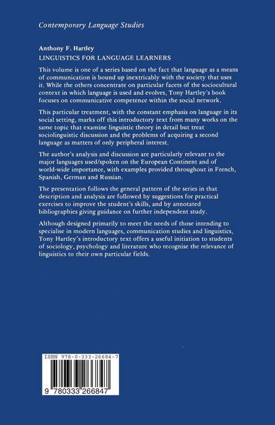 Produktbild: Linguistics for Language Learners